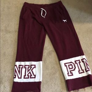 Pink Victoria’s Secret sweatpants
